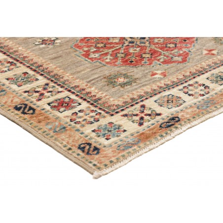 Tappeto Kazak Fine Pakistan marrone grigio 83x298