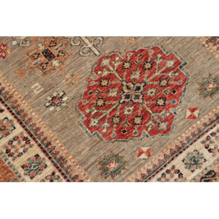 Tappeto Kazak Fine Pakistan marrone grigio 83x298