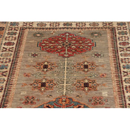 Tappeto Kazak Fine Pakistan marrone grigio 83x298