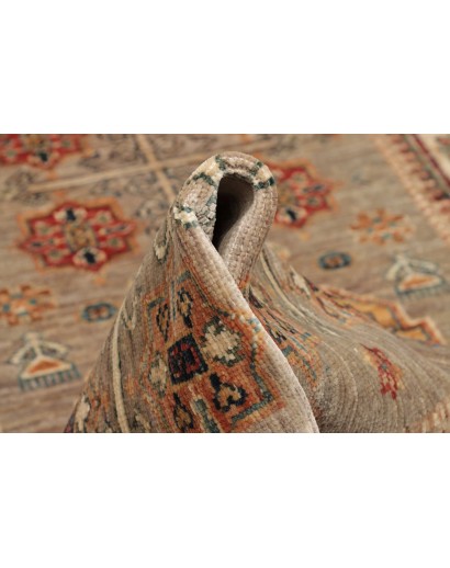 Tappeto Kazak Fine Pakistan marrone grigio 83x298
