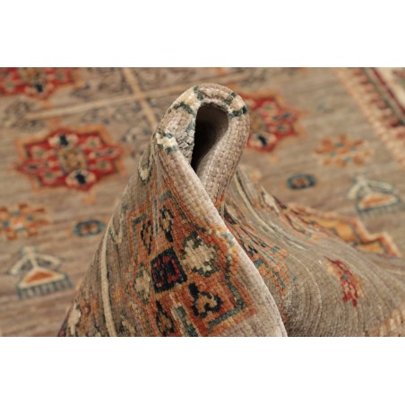 Tappeto Kazak Fine Pakistan marrone grigio 83x298