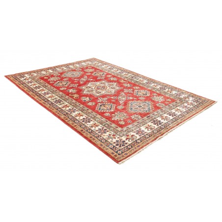 Tappeto Kazak Fine Pakistan marrone azzurro 153x207