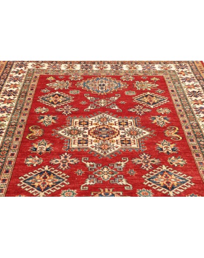 Tappeto Kazak Fine Pakistan marrone azzurro 153x207