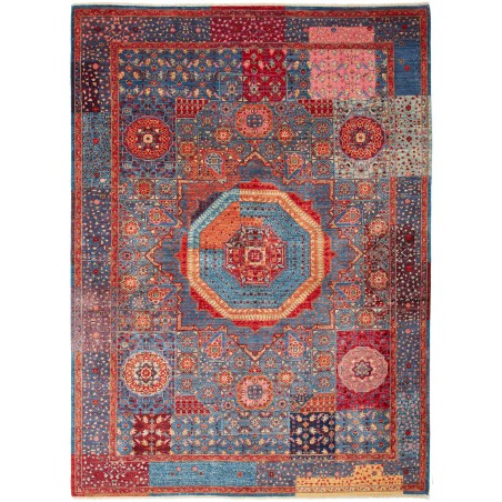 Tappeto Mamlouk Pakistan azzurro arancione 173x239
