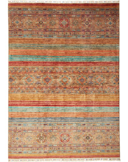 Tappeto Samarkand Pakistan arancione grigio 172x244
