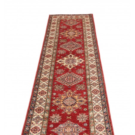 Tappeto Kazak Fine Pakistan marrone grigio 75x246