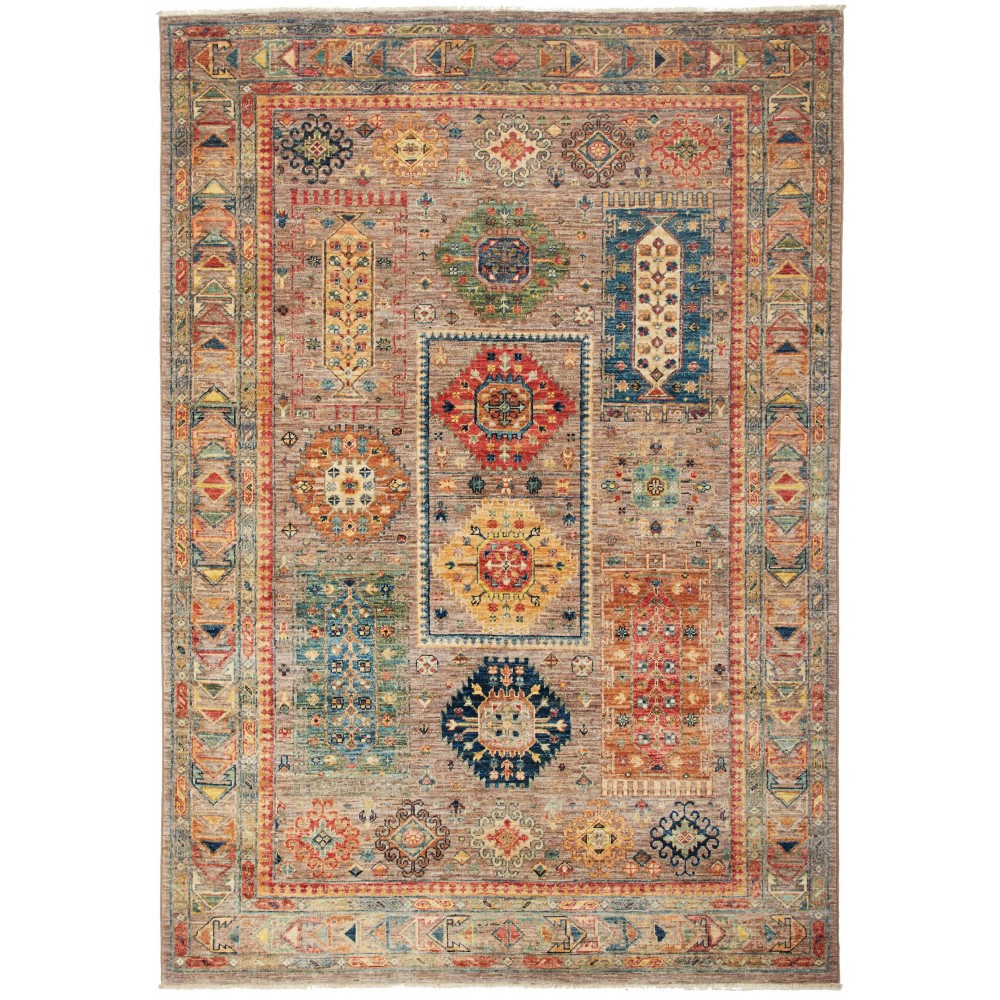 Tappeto Tribal Pakistan marrone 146x209 Tappeto Tribal Pakistan marrone 146x209