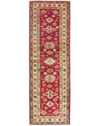 Tappeto Kazak Fine Pakistan marrone arancione 80x246