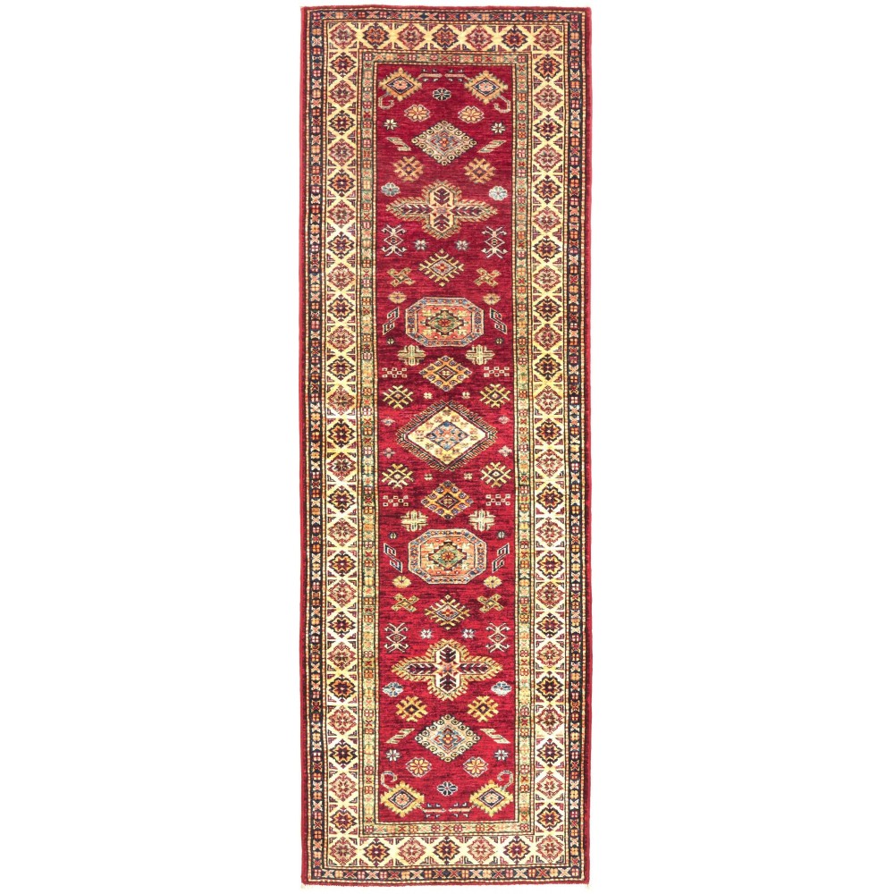 Tappeto Kazak Fine Pakistan marrone arancione 80x246