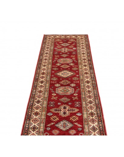 Tappeto Kazak Fine Pakistan marrone arancione 80x246