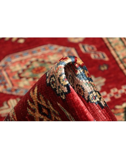 Tappeto Kazak Fine Pakistan marrone arancione 80x246