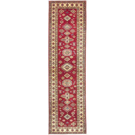 Tappeto Kazak Fine Pakistan marrone giallo 79x300