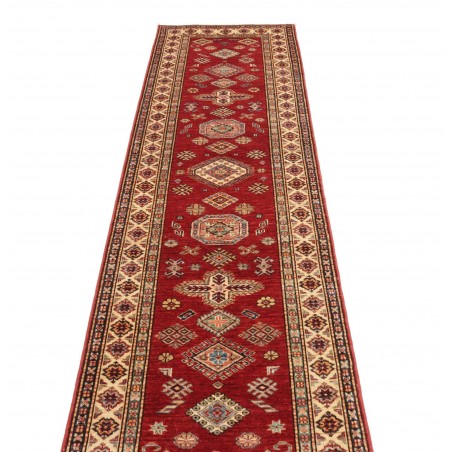 Tappeto Kazak Fine Pakistan marrone giallo 79x300