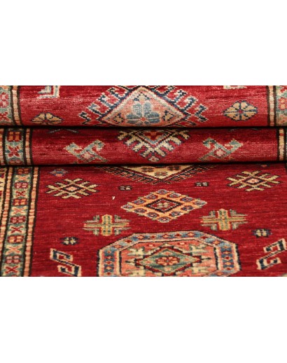 Tappeto Kazak Fine Pakistan marrone giallo 79x300