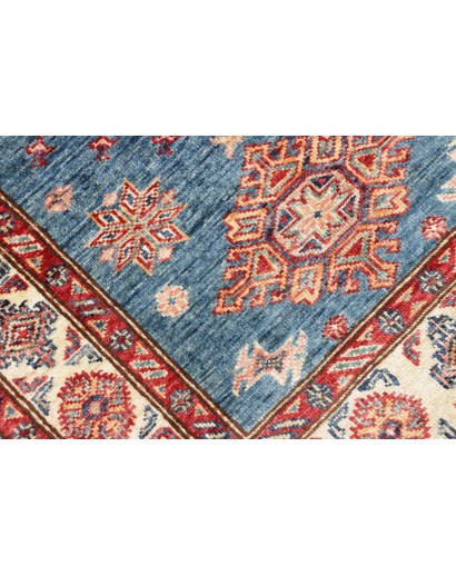 Tappeto Kazak Fine Pakistan azzurro giallo 83x302