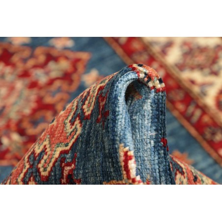 Tappeto Kazak Fine Pakistan azzurro giallo 83x302