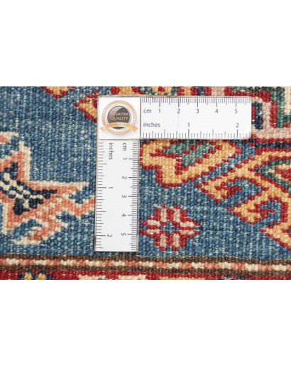 Tappeto Kazak Fine Pakistan azzurro giallo 83x302