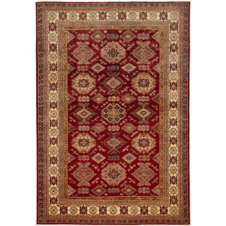 Tappeto Kazak Fine Pakistan marrone arancione 205x300