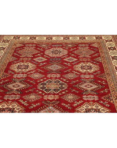 Tappeto Kazak Fine Pakistan marrone arancione 205x300