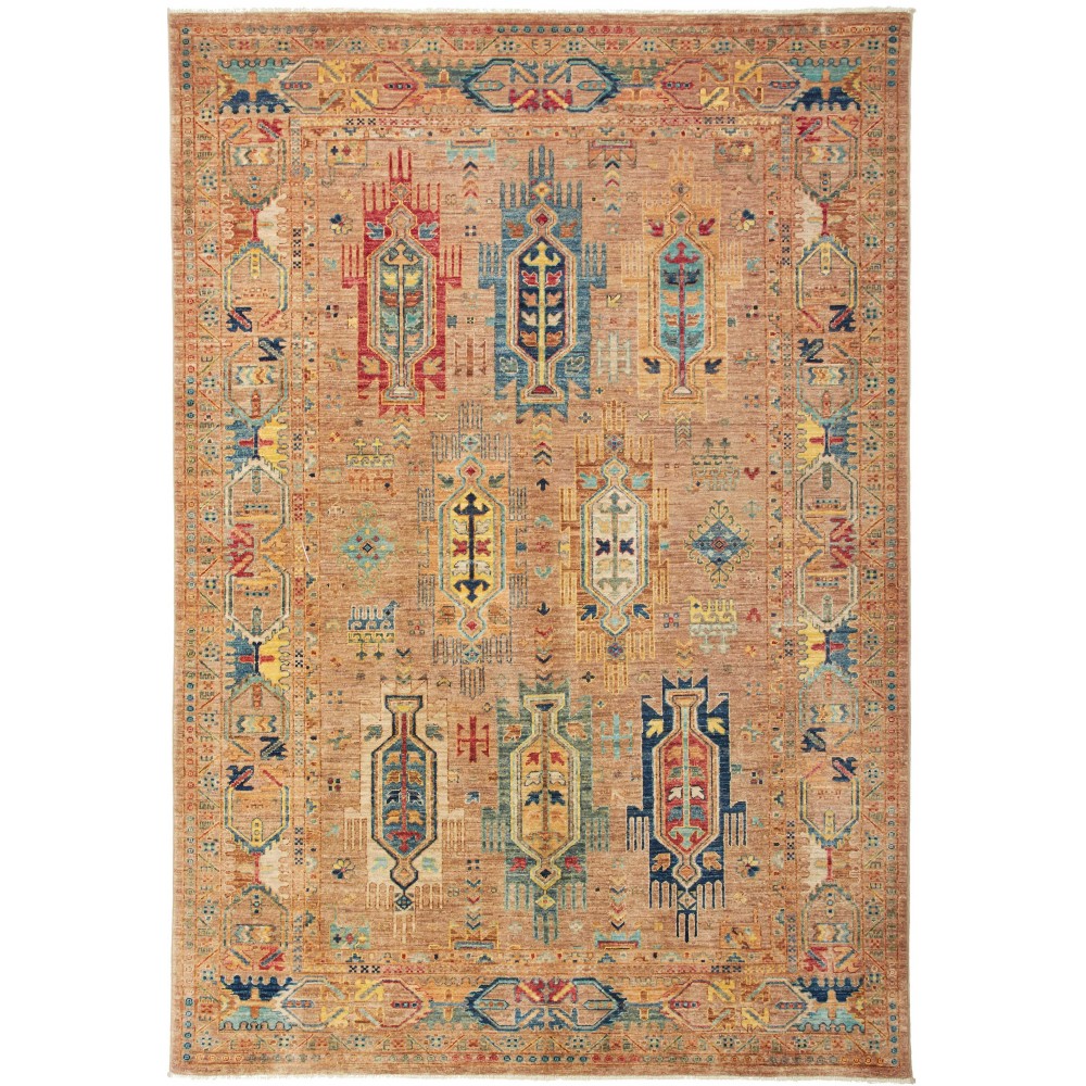 Tappeto Tribal Pakistan marrone 166x245 Tappeto Tribal Pakistan marrone 166x245