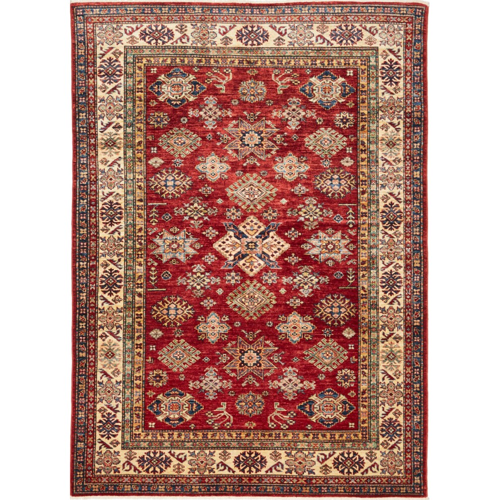 Tappeto Kazak Fine Pakistan marrone grigio 169x238