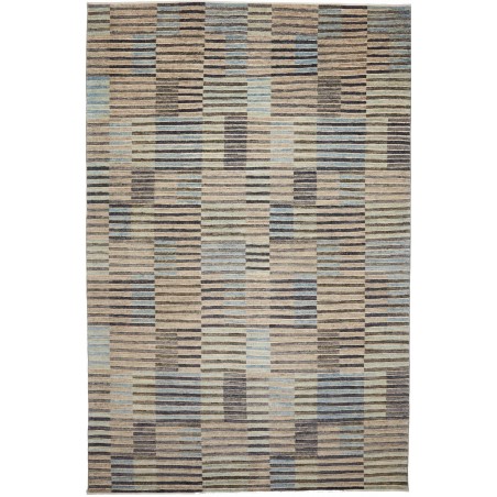 Tappeto Barjesta Pakistan marrone azzurro 202x306