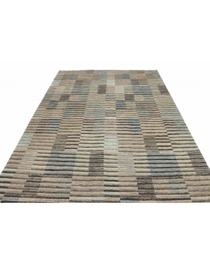 Tappeto Barjesta Pakistan marrone azzurro 202x306