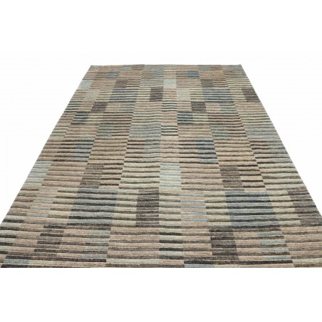 Tappeto Barjesta Pakistan marrone azzurro 202x306