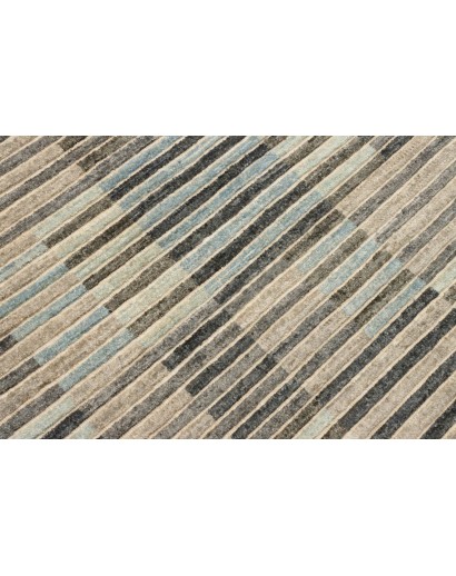 Tappeto Barjesta Pakistan marrone azzurro 202x306