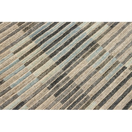 Tappeto Barjesta Pakistan marrone azzurro 202x306