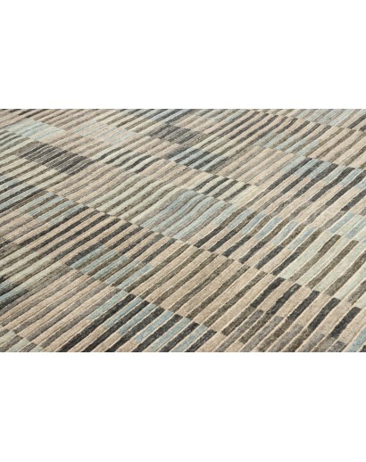 Tappeto Barjesta Pakistan marrone azzurro 202x306