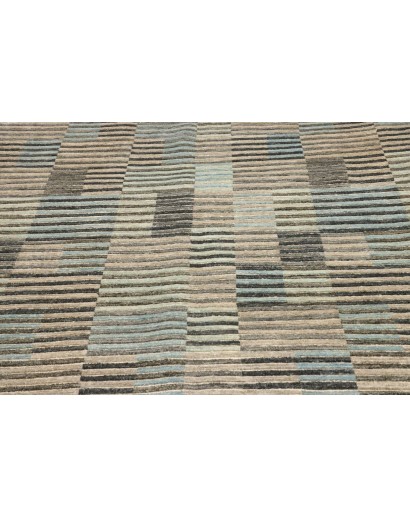 Tappeto Barjesta Pakistan marrone azzurro 202x306