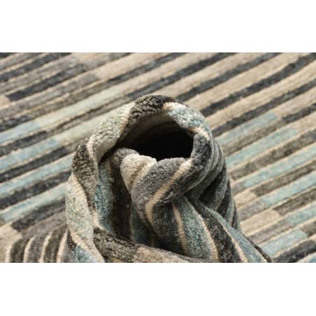 Tappeto Barjesta Pakistan marrone azzurro 202x306