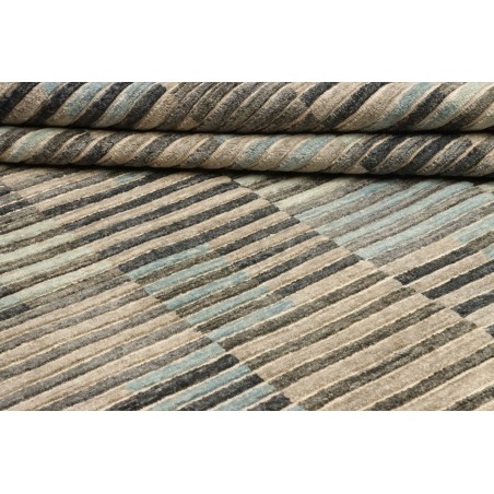 Tappeto Barjesta Pakistan marrone azzurro 202x306