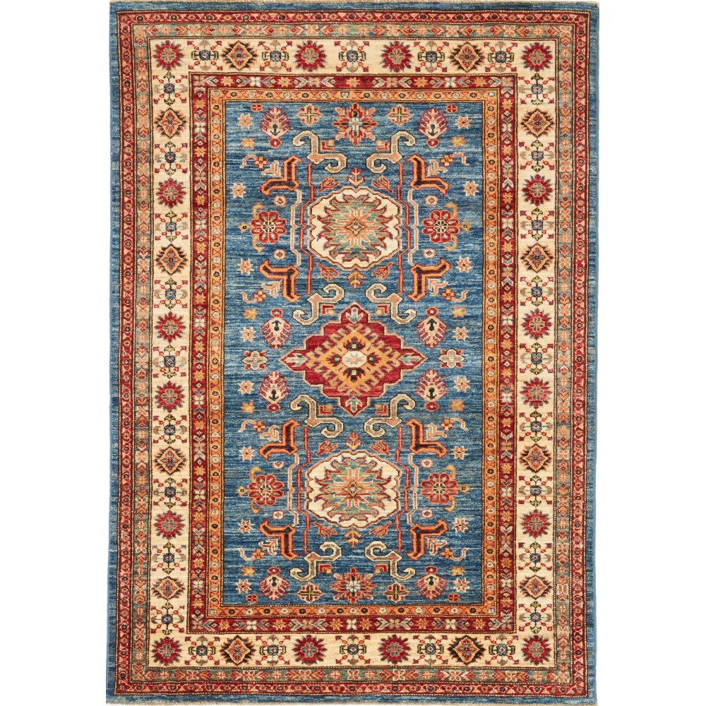 Tappeto Kazak Fine Pakistan marrone giallo 120x175