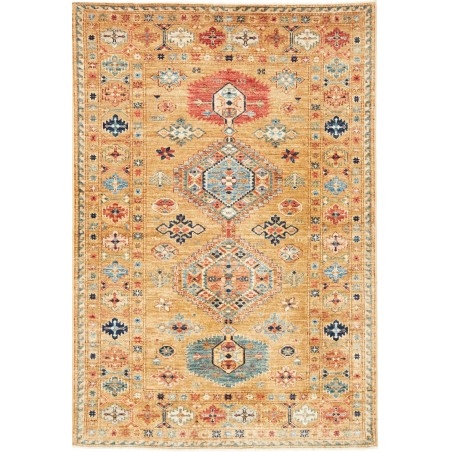 Tappeto Kazak Fine Pakistan marrone bianco 124x185