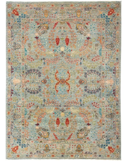 Tappeto Shahi Fine Pakistan azzurro 168x230