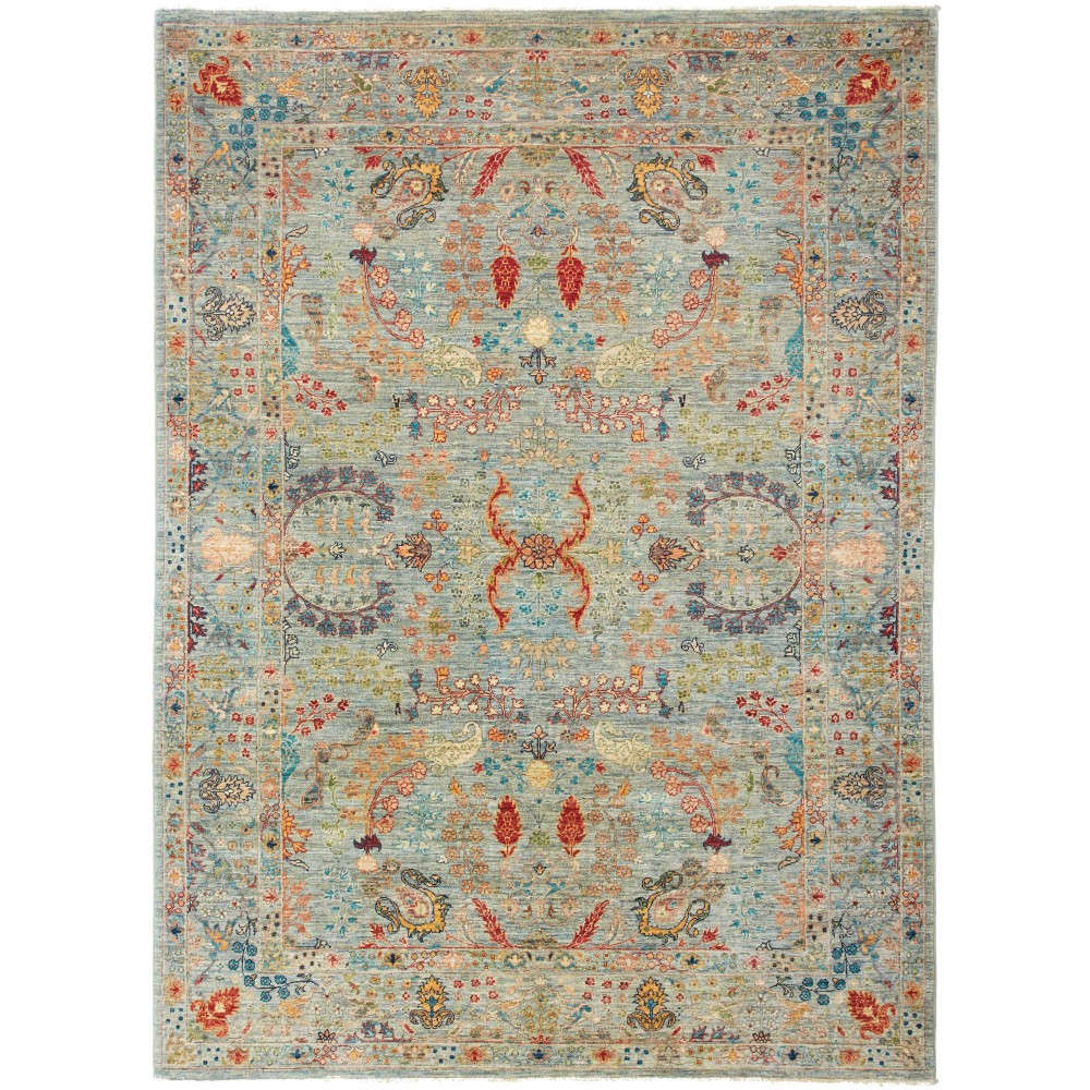 Tappeto Shahi Fine Pakistan azzurro 168x230 Tappeto Shahi Fine Pakistan azzurro 168x230