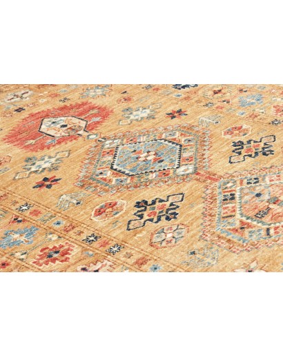 Tappeto Kazak Fine Pakistan marrone bianco 124x185