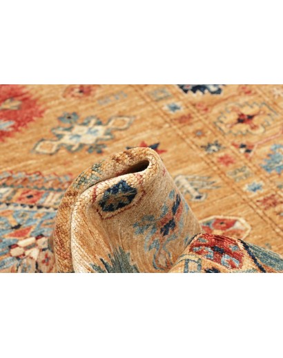 Tappeto Kazak Fine Pakistan marrone bianco 124x185