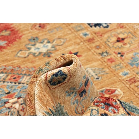 Tappeto Kazak Fine Pakistan marrone bianco 124x185