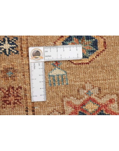 Tappeto Kazak Fine Pakistan marrone bianco 124x185