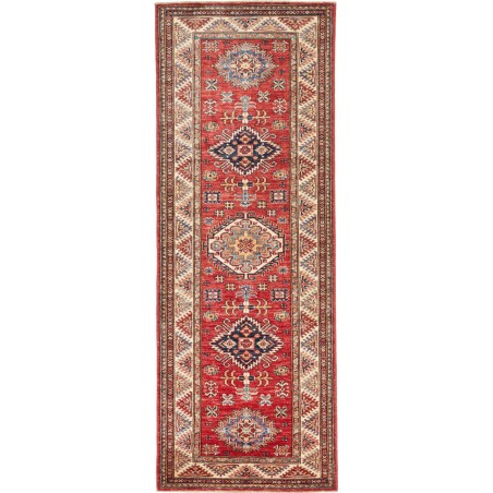 Tappeto Kazak Fine Pakistan marrone giallo 88x240