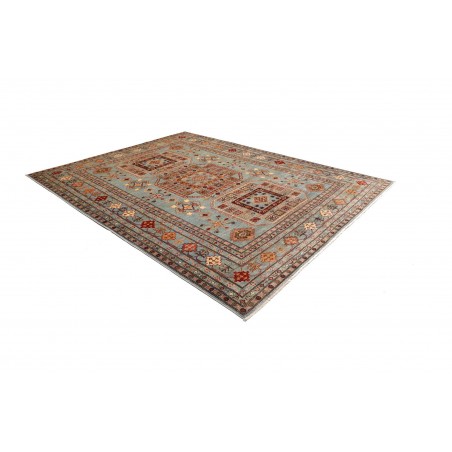 Tappeto Kazak Fine Pakistan azzurro blu 246x300