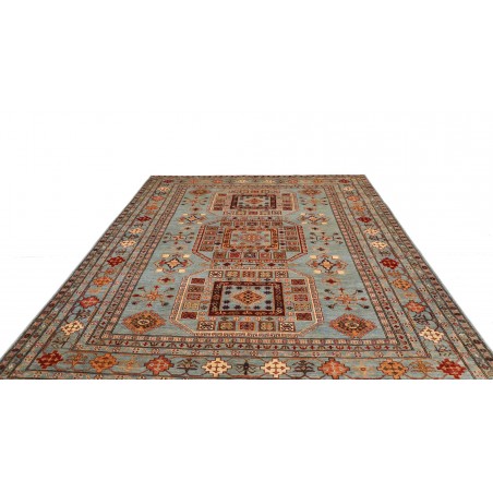 Tappeto Kazak Fine Pakistan azzurro blu 246x300