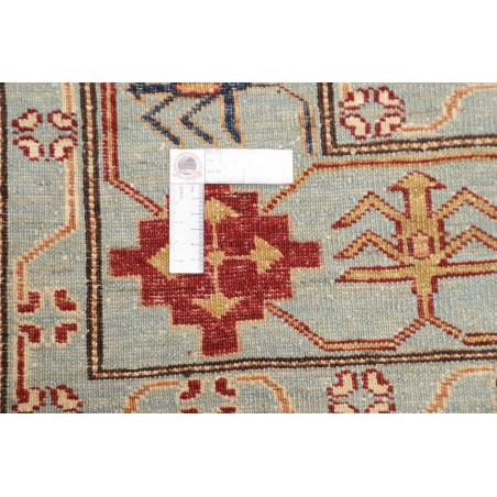 Tappeto Kazak Fine Pakistan azzurro blu 246x300