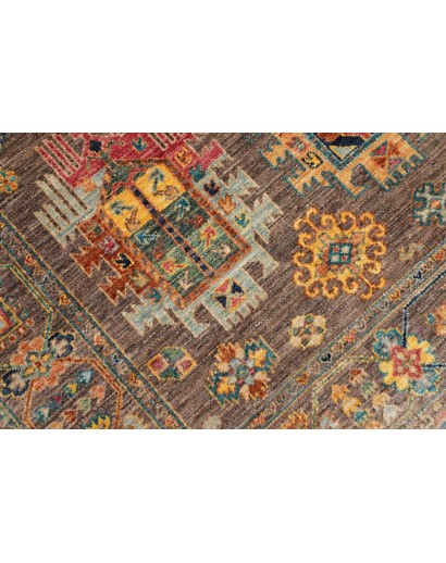Tappeto Tribal Pakistan bianco giallo 147x202