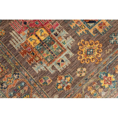 Tappeto Tribal Pakistan bianco giallo 147x202