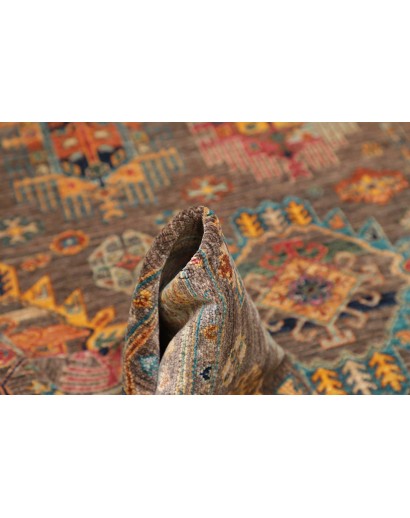 Tappeto Tribal Pakistan bianco giallo 147x202