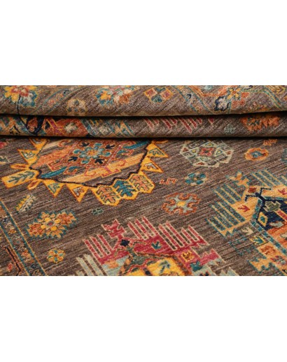 Tappeto Tribal Pakistan bianco giallo 147x202